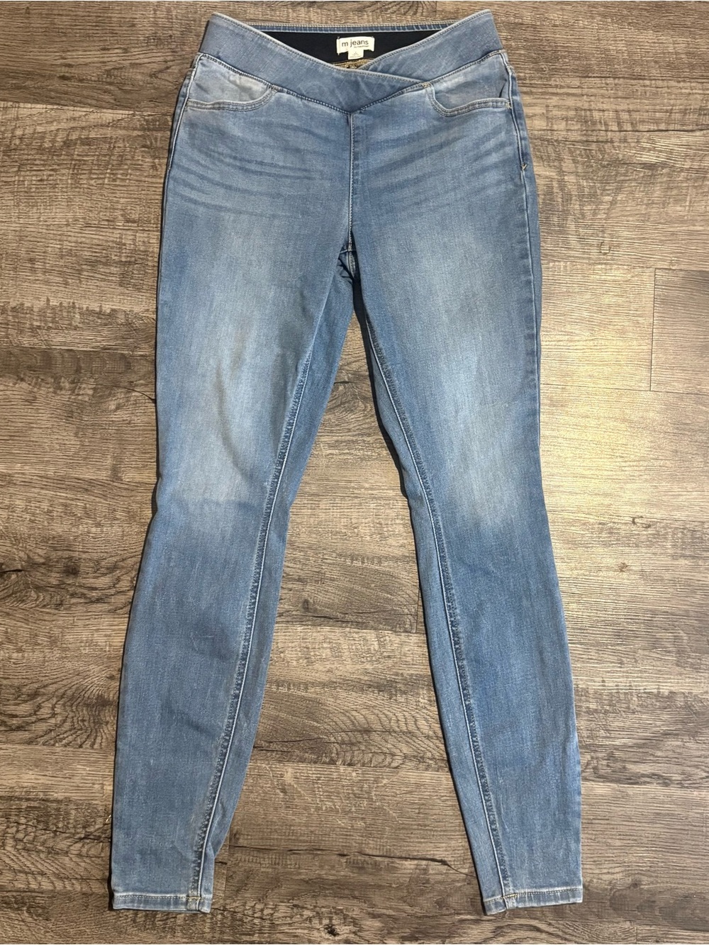 Maurices M Jeans Women’s Small Long Blue High Rise Legging Ankle